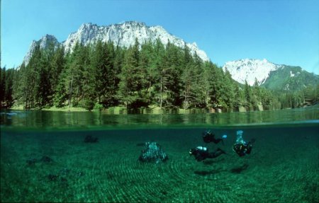 Gruner See - сезонное озеро в Австрии [10 фото]